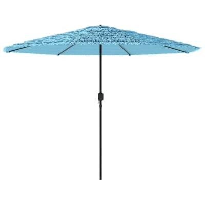 VidaXL Parasol met stalen paal 324x324x247 cm blauw