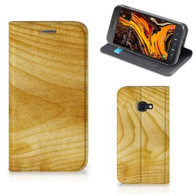 Samsung Galaxy Xcover 4s Book | Wallet Case | Licht Hout Samsung Galaxy Xcover 4s Book | Wallet Case | Licht Hout