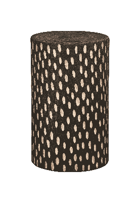 WOOOD Kruk/Bijzettafel 'Perry' Paulowniahout