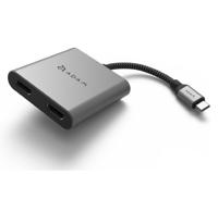 ADAM elements CASA Hub H2 Grey USB-C 3.1 HDMI x2 grijs - thumbnail