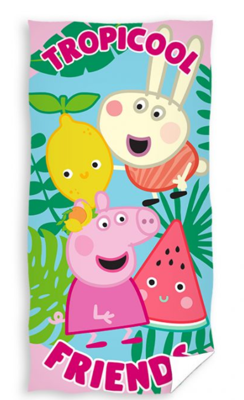 Peppa Pig strandlaken Tropical friend 70 x 140 cm Peppa Pig strandlaken Tropical friend 70 x 140 cm