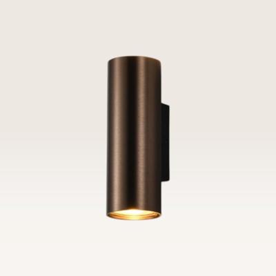 Wandlamp Mirano bronzo - GU10-fitting - Cilindervormige spot - Minimalistisch design - IP20 voor binnen