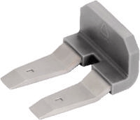 WAGO 285-450 Dwarsbrug Grijs 100 stuk(s) - thumbnail