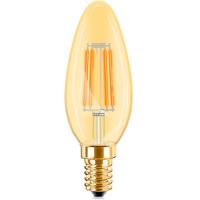 Amber LED Kaarslamp E14 Filament 4W - 360lm | Vervangt 32W - 2200K - thumbnail
