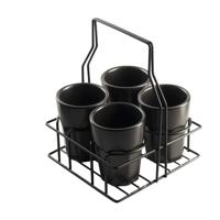 Gusta rekje met 4 vier mokken zwart - thumbnail