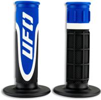 UFO PLAST griffgummi "axiom" rubber grip pair ufo black/white/blue - thumbnail