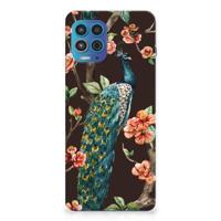 Motorola Moto G100 | TPU Hoesje | Pauw met Bloemen - thumbnail