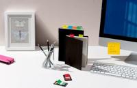 Post-it index standaard, ft 24,4 x 43,2 mm, houder met 50 tabs, geel - thumbnail