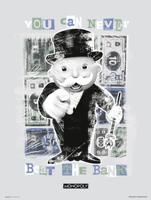 Kunstdruk Monopoly - You Can Never Beat The Bank 30x40cm - thumbnail