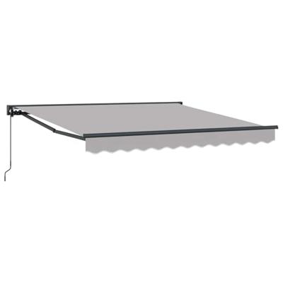 VidaXL Inklapbaar zonnescherm lichtgrijs 300 x 250 cm