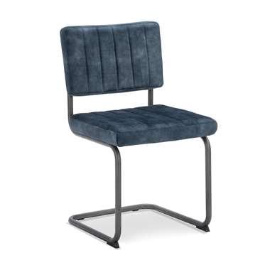 Eetkamerstoel Mae - velvet Adore - petrol (2 stuks) - Leen Bakker