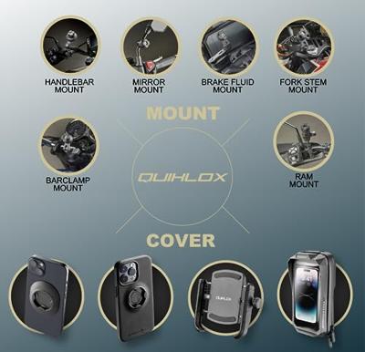 INTERPHONE mobiele telefoon case houder "quiklox" caseholder q-lox car w. suction cup
