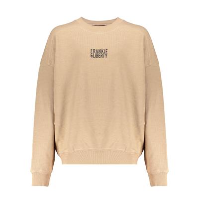 Frankie & Liberty Meisjes sweat shirt - Paris - Toffee Sand