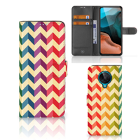 Xiaomi Poco F2 Pro | Telefoon Hoesje | Zigzag Multi Color | Portemonnee hoesje - thumbnail