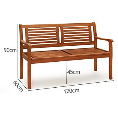 Monzana Tuinbank - Eucalyptus - hardhout - 120cm Monzana Tuinbank - Eucalyptus - hardhout - 120cm