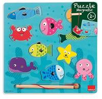 Goula vissen magneetpuzzel - 10 stukjes - thumbnail