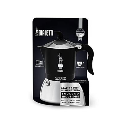 Percolator Bialetti FIAMMETTA INDUCT Zwart Aluminium 4 Koppar