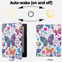 Lunso Kobo Aura H20 Edition 2 hoes (6.8 inch) - sleepcover - Vlinders - thumbnail