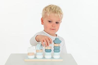Label Label Stapelringen blauw