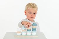 Label Label Stapelringen blauw - thumbnail