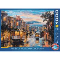 San Francisco Cable Car Heaven (1000 Stukjes) - Puzzel;Puzzel (0628136609579) - thumbnail
