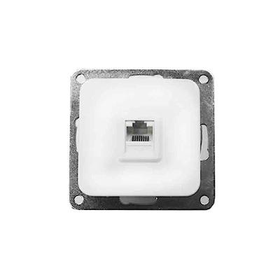 Connector RJ45 EDM 65308 term Wit Thermoplast Ingebed, ingebouwd 7 x 7 x 4 cm