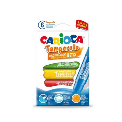Carioca plakkaatverfstick Temperello, kartonnen etui van 6 stuks