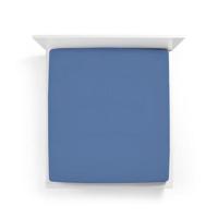 Bella Donna Bella Donna Hoeslaken Jersey Tweepersoons zeeblauw-0208 140/190-160/220 - thumbnail