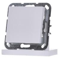 Gira drukcontact wissel enkelpolig zuiver wit rechtstaand - thumbnail