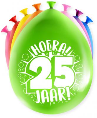 25 Jaar Ballonnen (8st)