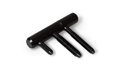 DX - Inboorpaumelle - Ø 14 mm - zwarte nylon ring - voor houten deuren en kozijnen - staal zwart