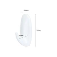 3M Command-Small Designer-haak (l x b x h) 54 x 25 x 22 mm Wit Inhoud: 2 stuk(s) - thumbnail