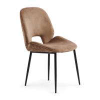 Rivièra Maison Eetkamerstoel 'Mr. Beekman' Velvet III, kleur Golden Mink - thumbnail