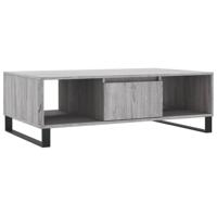 Salontafel 104x60x35 cm bewerkt hout grijs sonoma - thumbnail