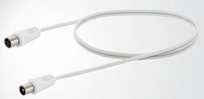 Schwaiger Antenne, Satelliet Aansluitkabel [1x IEC-stekker - 1x IEC-bus] 1.5 m Wit