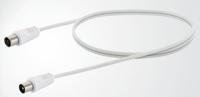 Schwaiger Antenne, Satelliet Aansluitkabel [1x IEC-stekker - 1x IEC-bus] 1.5 m Wit - thumbnail