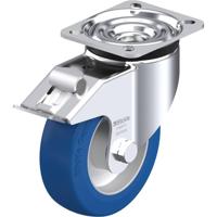Blickle LK-ALBS 125K-1-FI Zwenkwiel met rem Wieldiameter: 125 mm Draagvermogen (max.): 350 kg 1 stuk(s) - thumbnail