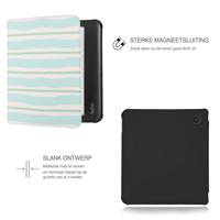 Lunso Kobo Libra Colour hoesje (7 inch) - Vegan Saffiano Leren Sleep Cover - Soft Surf - thumbnail