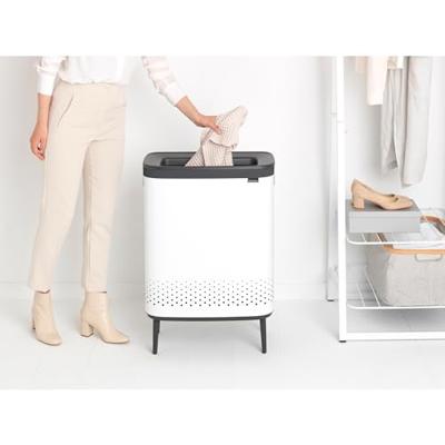 Brabantia Bo hi wasbox 2 x 45 liter white