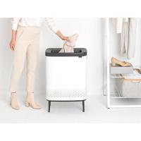 Brabantia Bo hi wasbox 2 x 45 liter white - thumbnail