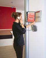 Durable Wandhouder voor bureaustandaard SHERPA WALL 10 - 5631 Rood, Zwart DIN A4 Aantal meegeleverde displaypanels 10 - thumbnail