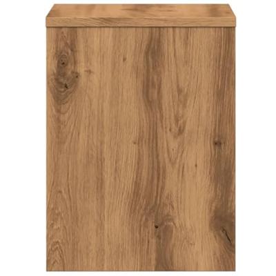 Nachtkastjes 2 st 40x30x40 cm bewerkt hout artisanaal eiken