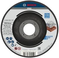 Bosch Accessoires Doorslijpschijf gebogen Standard for Stone C 30 S BF, 115 mm, 22,23 mm, 2,5 mm 1 stuks - 2608603173 - thumbnail