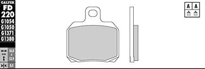 GALFER remblokken "fd220" brake pad fd220 g1054 organic standard