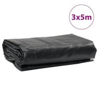 VidaXL Dekzeil 650 g/m² 3x5 m antracietkleurig - thumbnail
