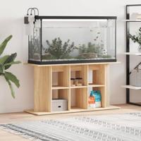 VidaXL Aquariumstandaard sonoma eiken 120x40x60 cm bewerkt hout - thumbnail