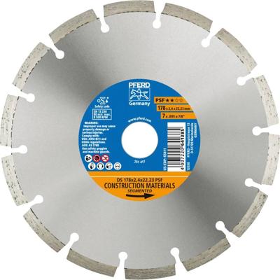 PFERD TOOLS 68017221 Ds Psf Diamanten doorslijpschijf Diameter 178 mm Boordiameter 22.23 mm 1 stuk(s)
