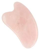 Guasha Schraper Rozenkwarts Hart - 9 cm - thumbnail