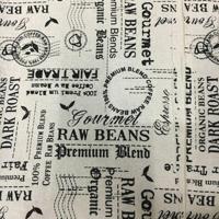 Vaessen Creative • fabric printed cotton 50x70cm "raw beans" - thumbnail