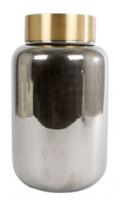 Vaas Sanne M zilver glas 14x14x24cm - thumbnail